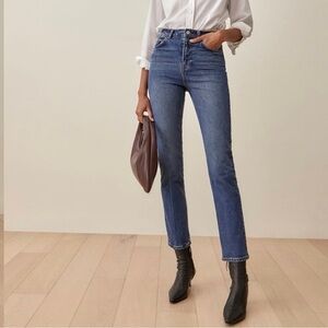 Reformation Liza High Rise Straight Jeans